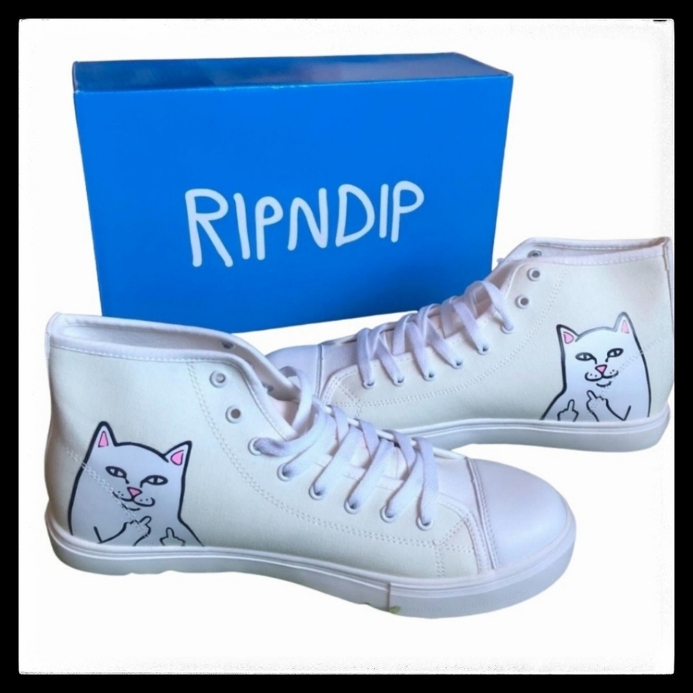 Lord Nermal Rip N Dip Color Changing UV High Top Skate Shoe Mens Size 10